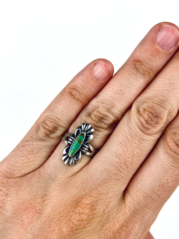 Vintage Don Lucas Turquoise Sterling Ring