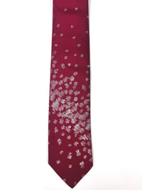 Vintage 1980s Maroon & Gray Tie