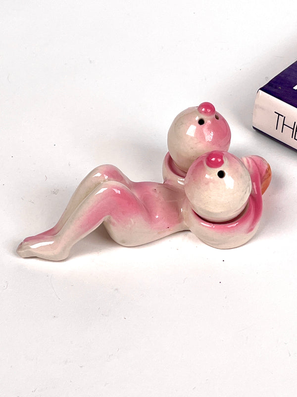 Vintage 1950s Pin-Up Salt & Pepper Shaker Set