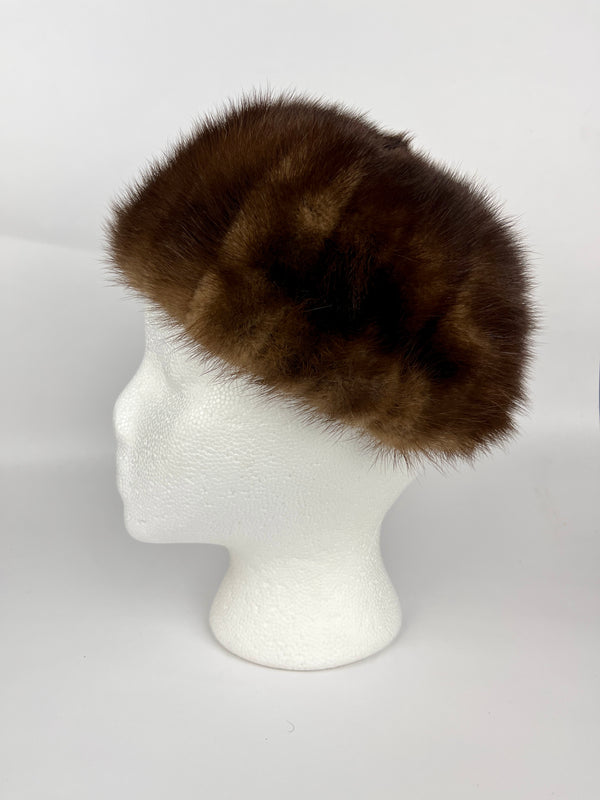 Vintage 60s Mink Fur Hat