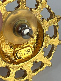 Vintage Anne Klein Lion Head Earrings