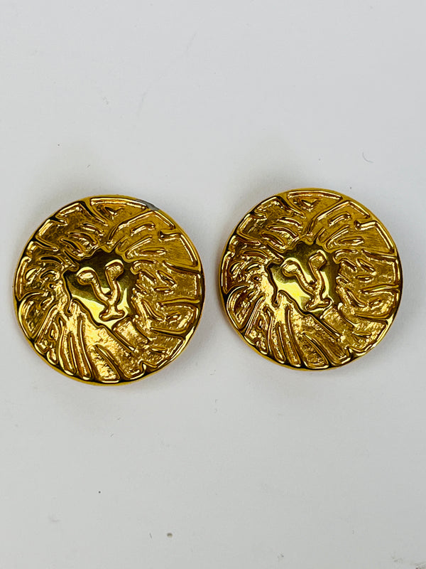 Vintage Anne Klein Lion Earrings