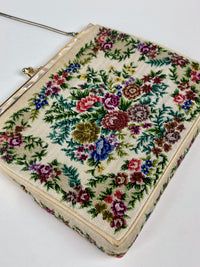 Vintage Petit Point & Mother of Pearl Handbag
