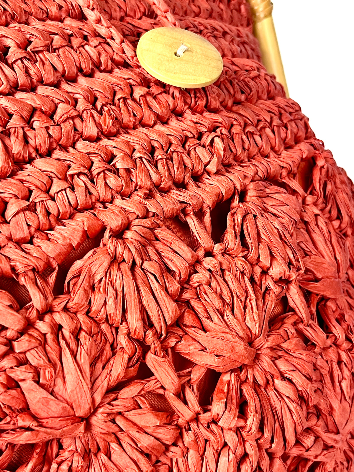 Vintage Woven Raffia Bag