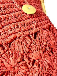 Vintage Woven Raffia Bag