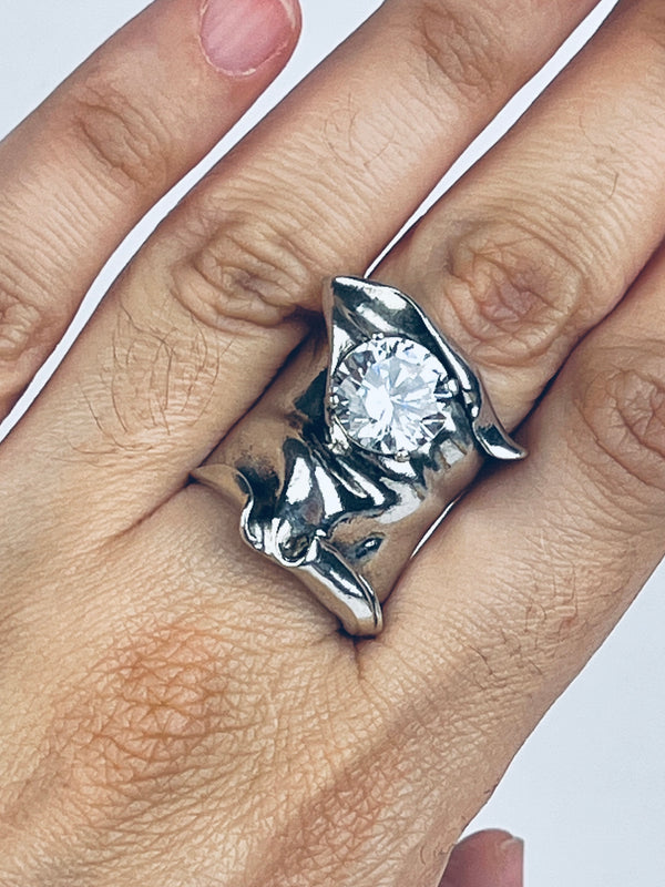 Vintage Modernist Sterling Ring