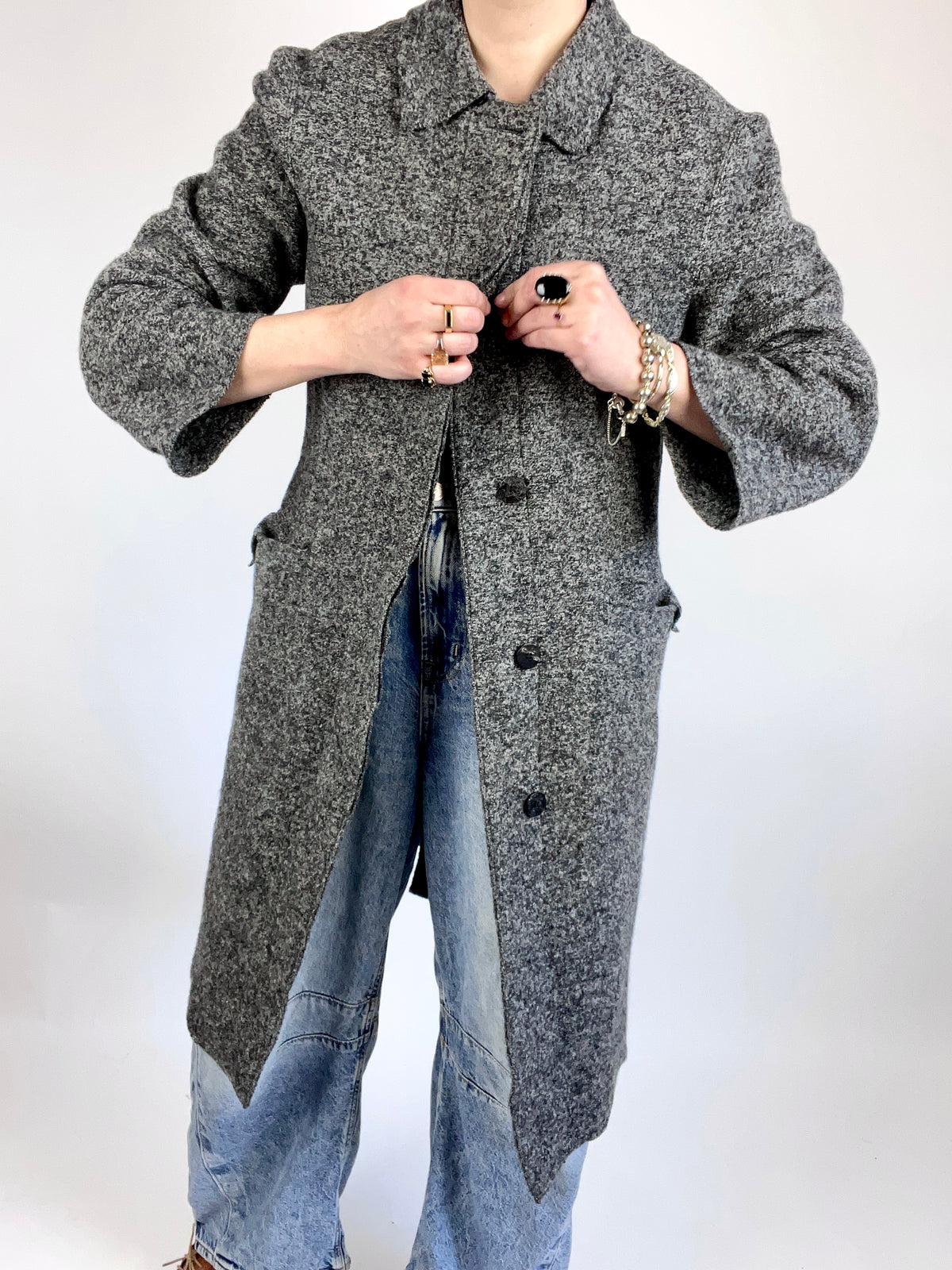 Vintage Wool & Shearling Coat