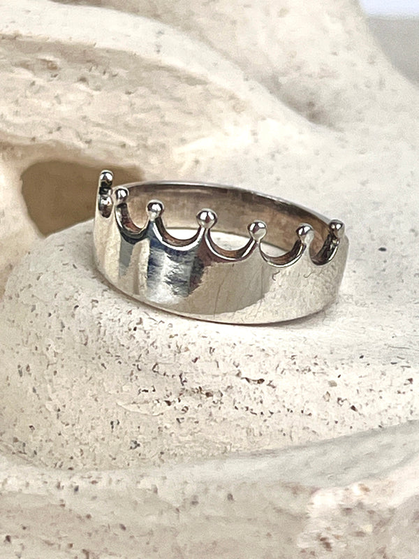 Vintage Sterling Crown Ring