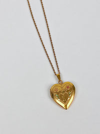 Vintage 14k Gold-Filled Engraved “Leslie” and “L” Monogram Locket
