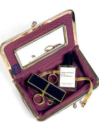 Vintage Eel Skin Makeup Case