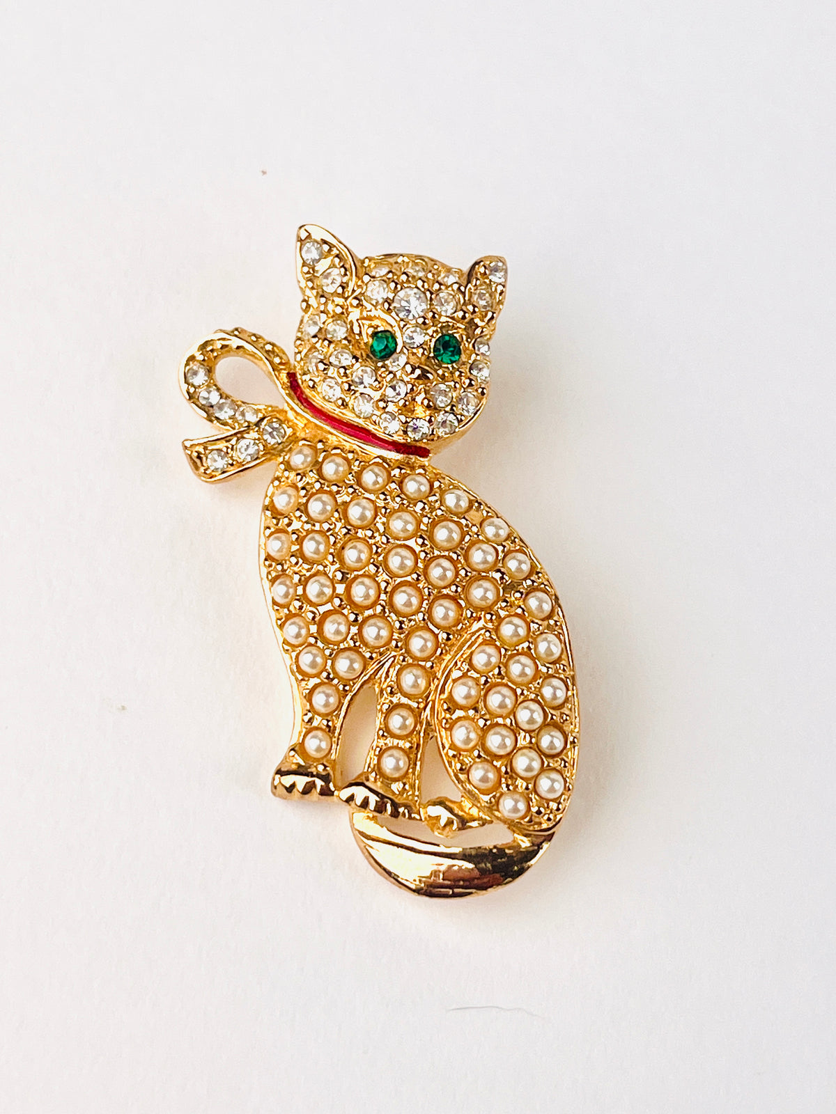 Vintage Mid-Century Cat Brooch