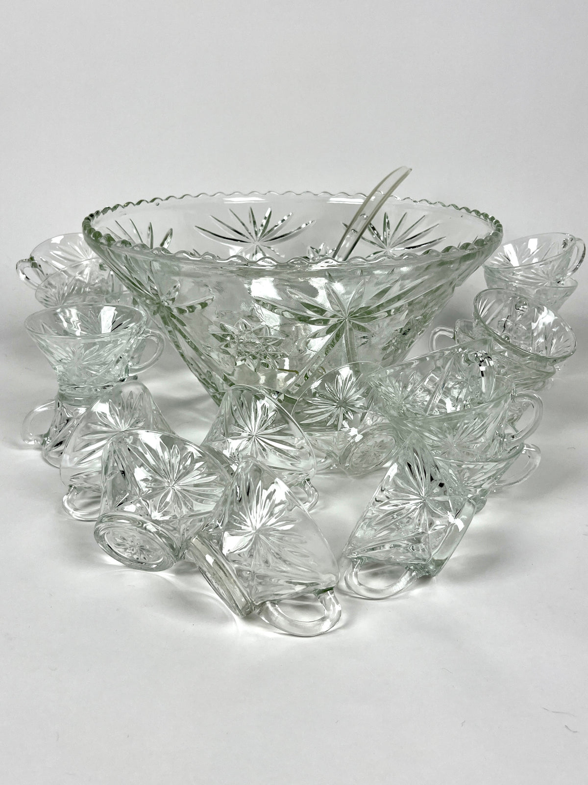 Vintage Punch Bowl Set - 24pc Set