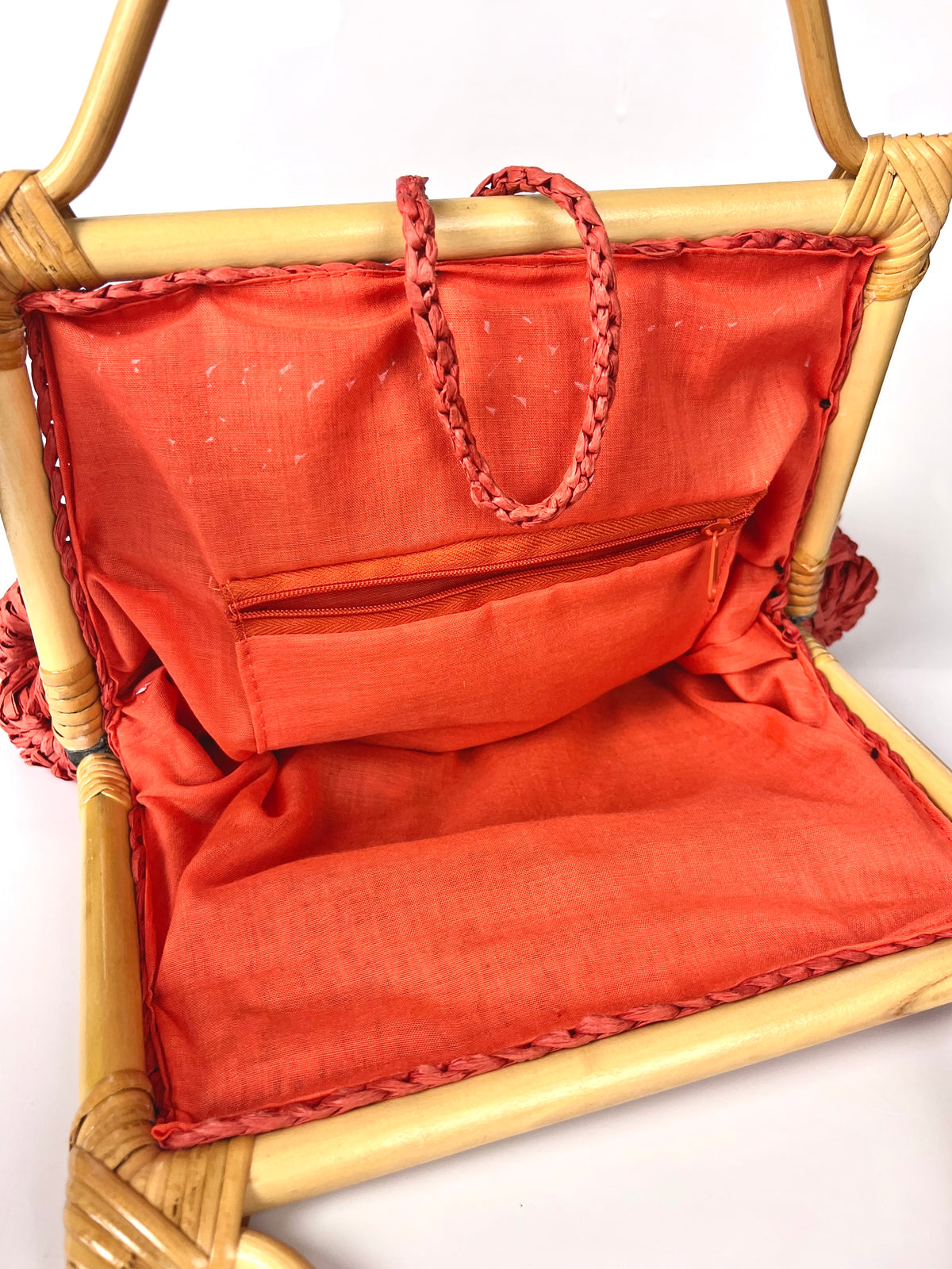 Vintage Woven Raffia Bag