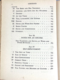 The New Book of Etiquette, 1940