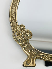 Brass Art Nouveau Mirror