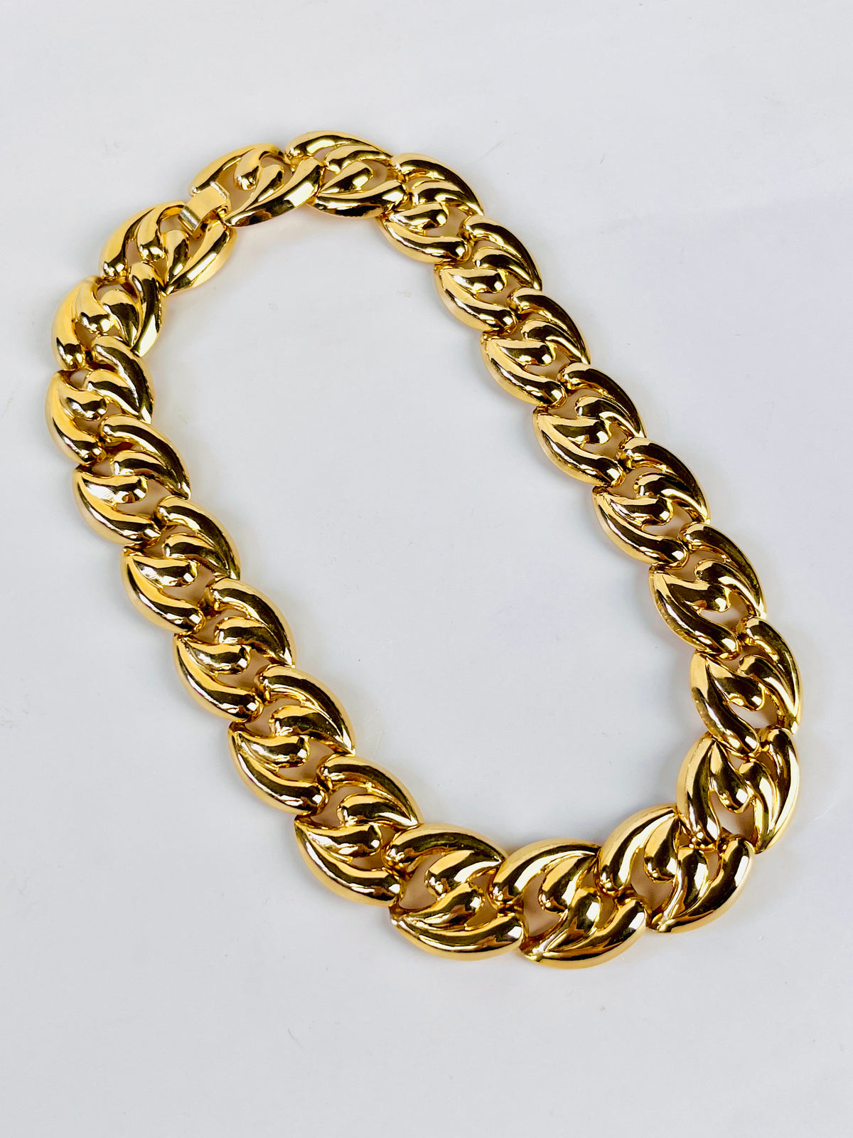 Vintage Gold Tone Collar Necklace