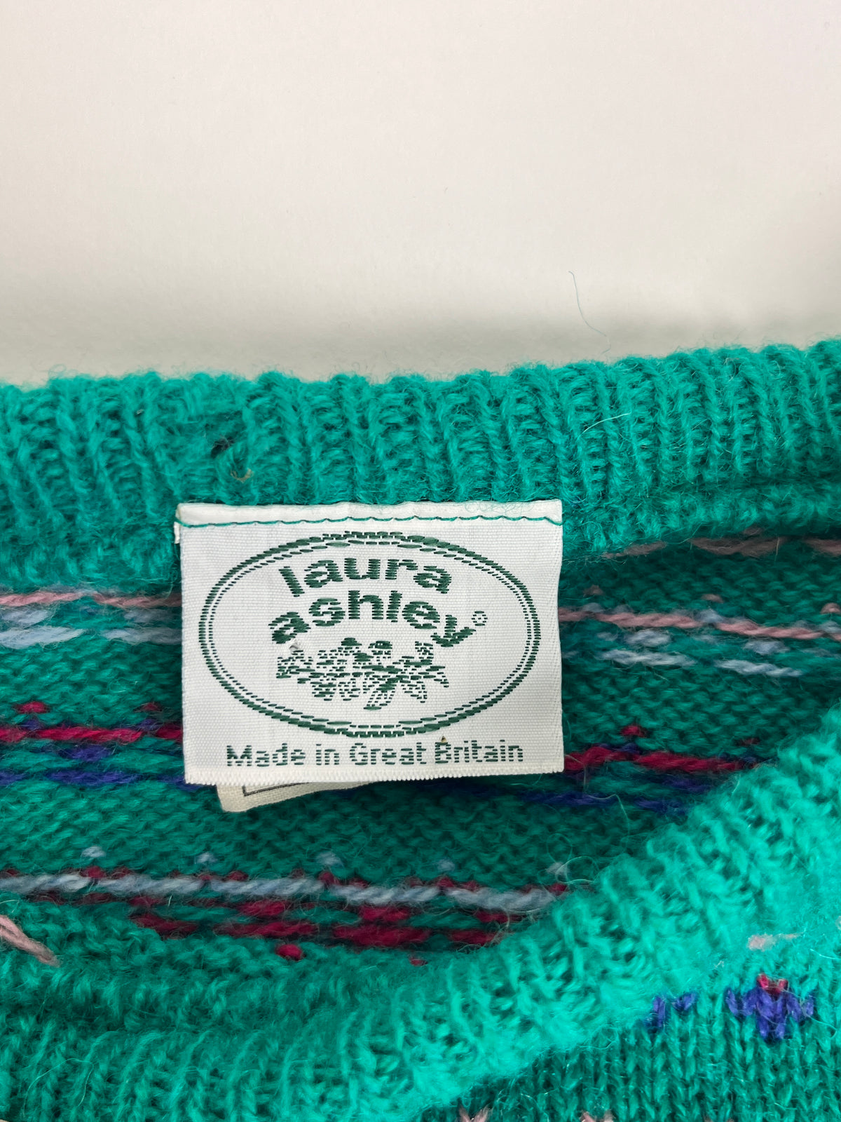 Vintage Wool Sweater by Laura Ashley