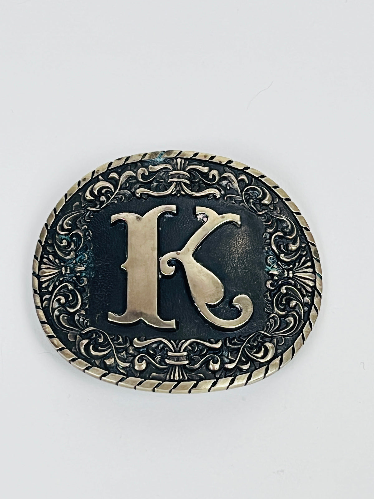 Vintage Brass “K” Belt Buckle