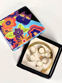 Vintage Laurel Burch Lidded Box