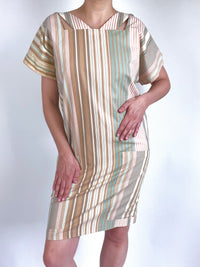 Vintage 90s Cotton Striped Dress