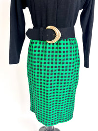 Vintage Wool Dress & Scarf