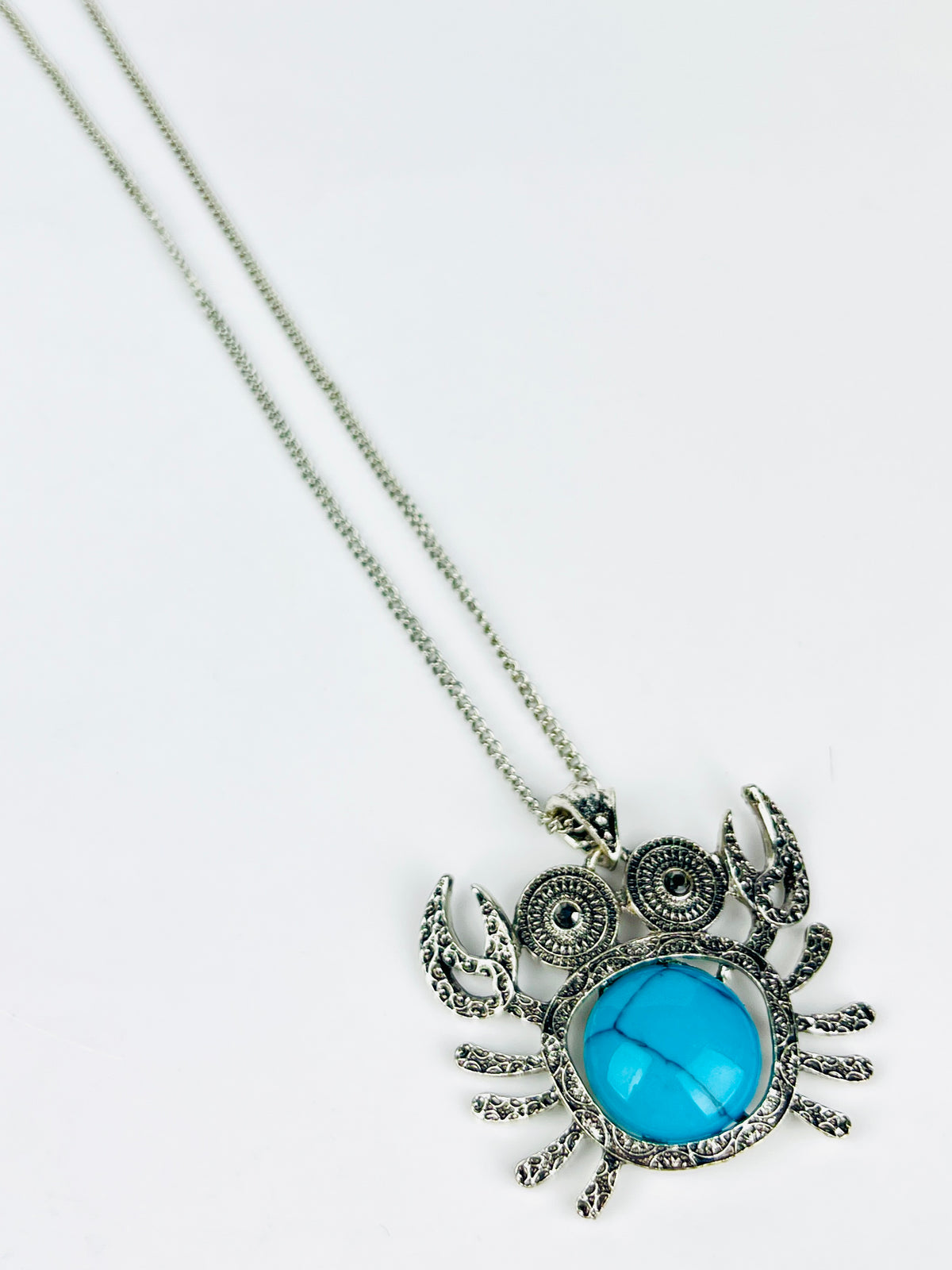 Vintage 1970s Cancer Crab Zodiac Necklace