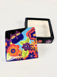 Vintage Laurel Burch Lidded Box