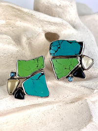Handmade Sterling & Stone Earrings by Echo of the Dreamer