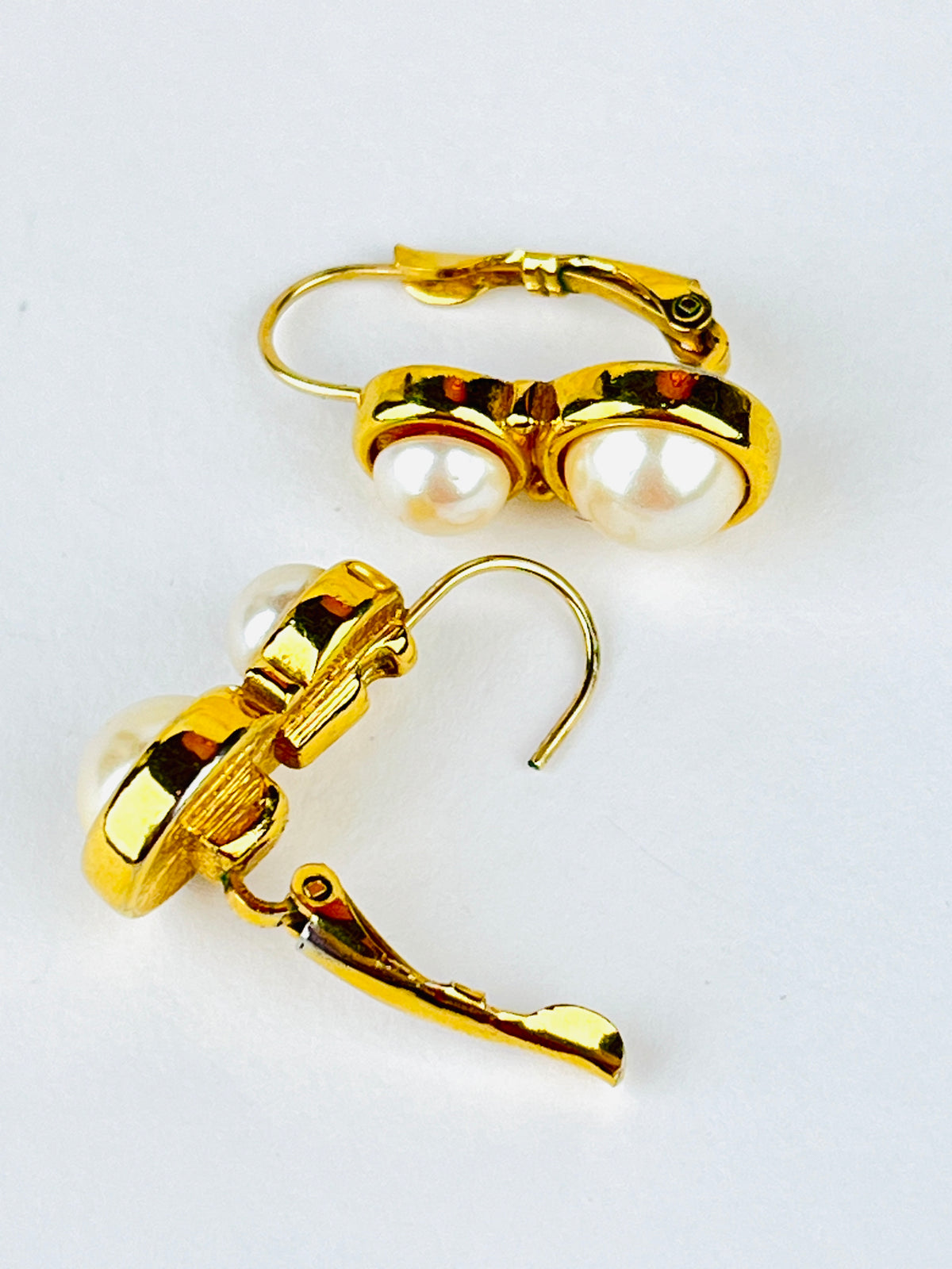 Vintage Money Faux Pearl Earrings