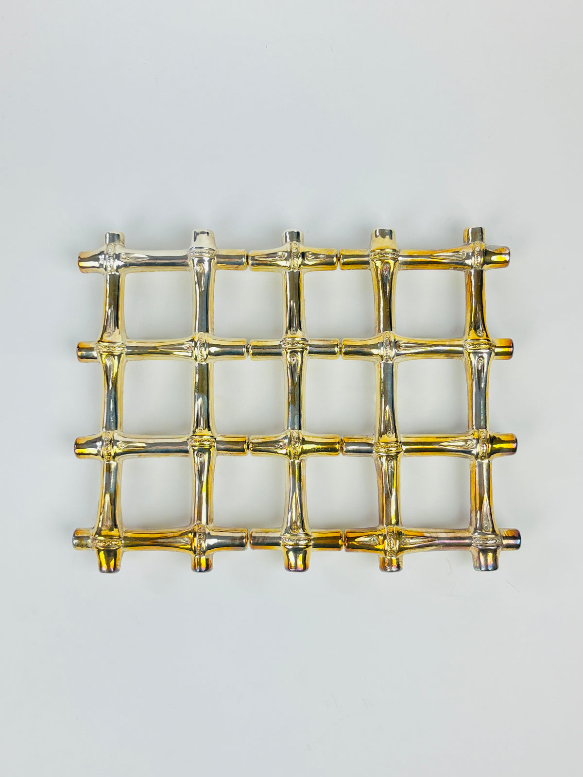 Vintage Expandable Faux Bamboo Trivet