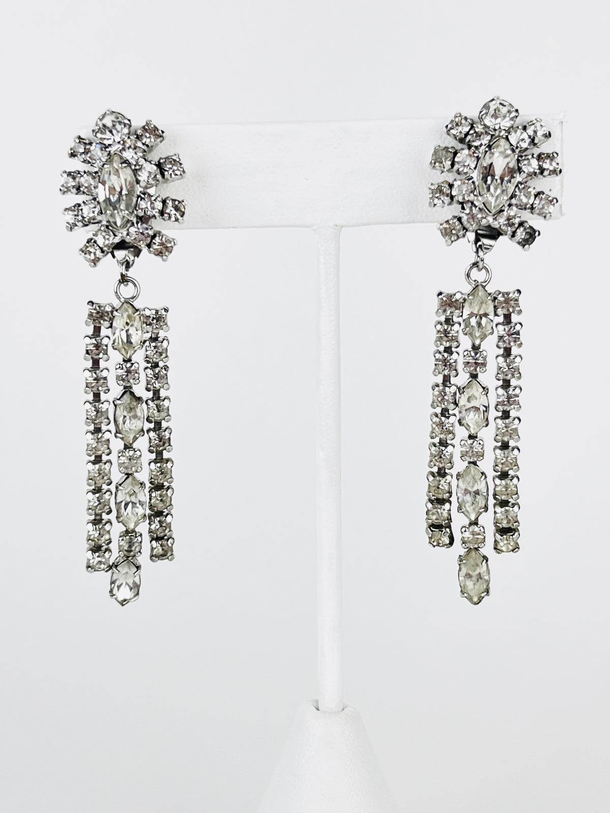 Vintage Rhinestone Drop Earrings