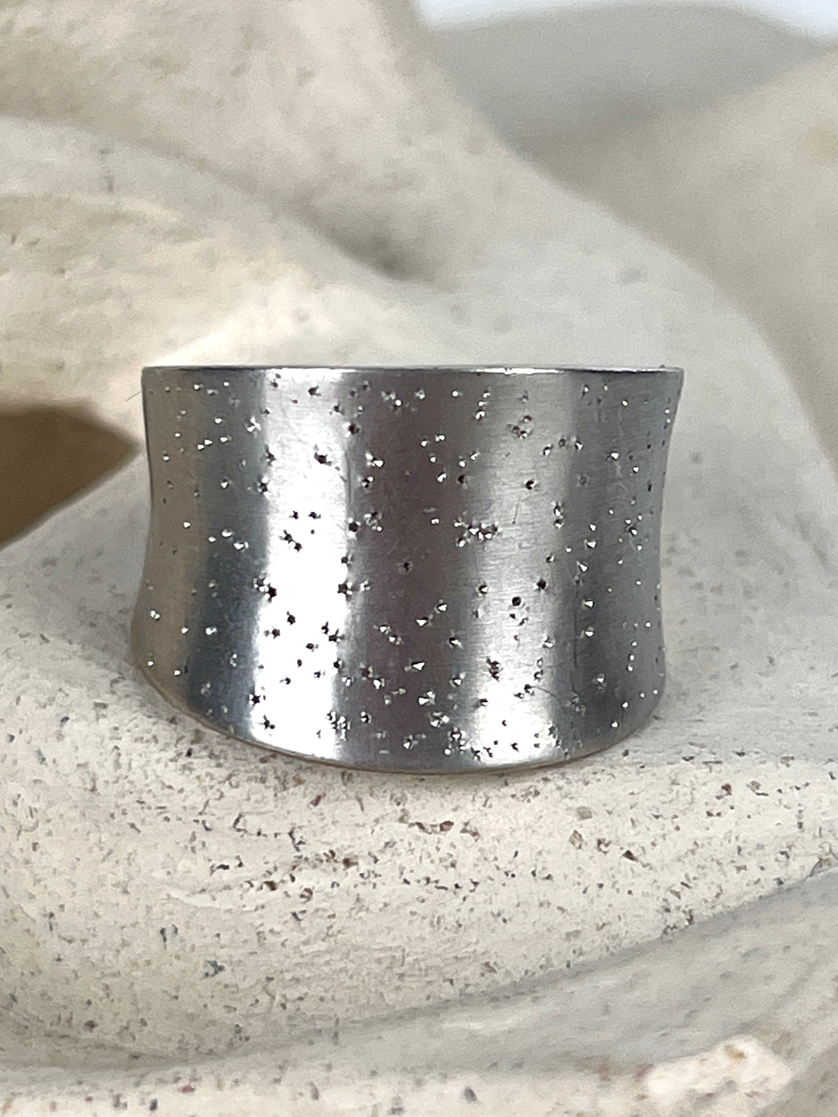 Vintage Sterling Silver Shimmer Ring