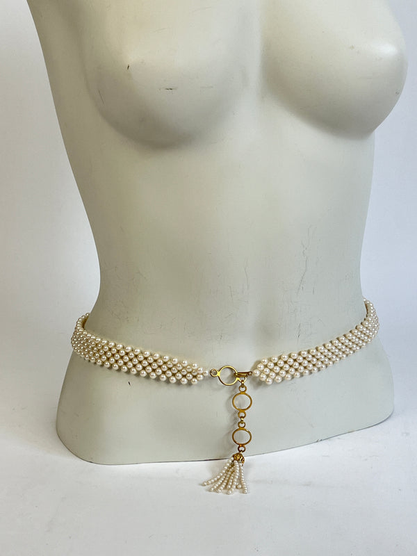 Vintage Faux Pearl Belt