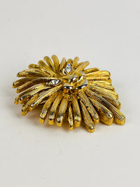 Vintage Abstract Lion Head Brooch
