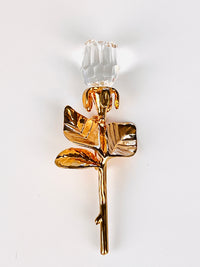 Vintage Swarovski Crystal Rose Brooch