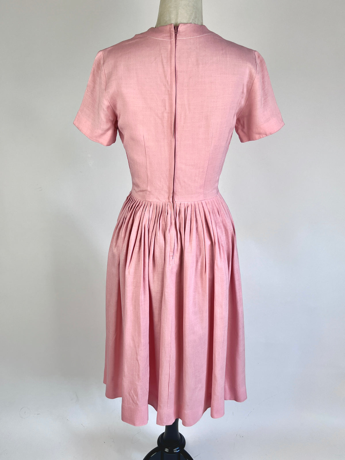 Vintage 1950s Pink PleatedJonathan Logan Dress