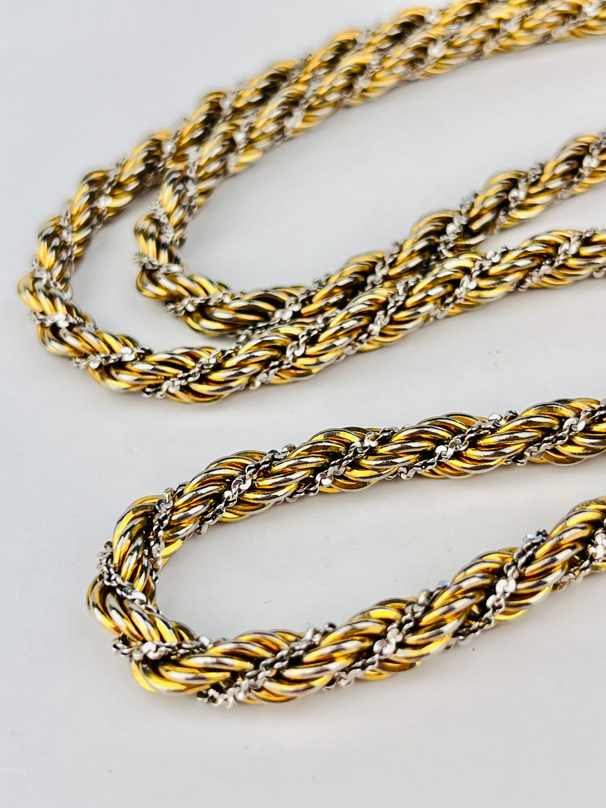 Vintage Twisted Rope Chain by Monet