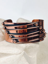 Modernist Copper Cuff by Renoir