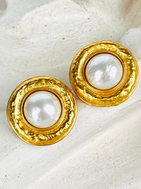 Vintage Faux Pearl Earrings