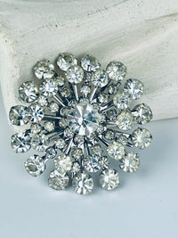 Vintage 1950s Rhinestone Brooch