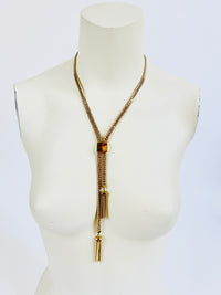 Vintage Adjustable Monet Tassel Necklace