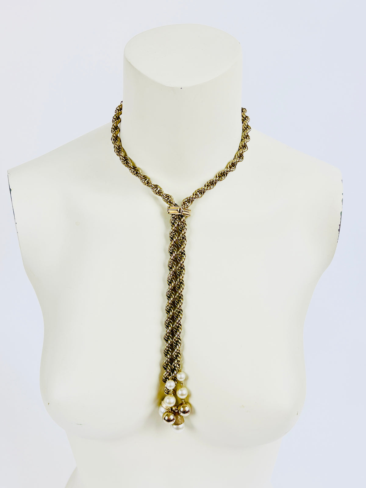 Vintage Adjustable Rope Chain Necklace