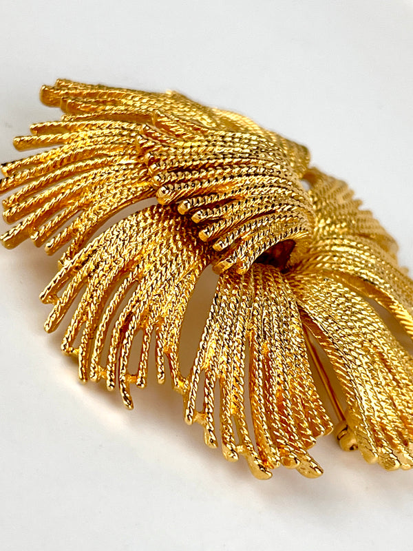 Vintage Gold Tone Monet Brooch