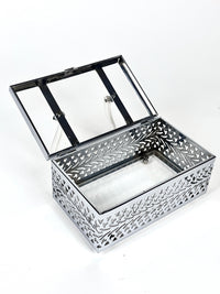 Vintage Chrome & Lucite Box Purse