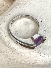 Vintage Sterling Amethyst Ring