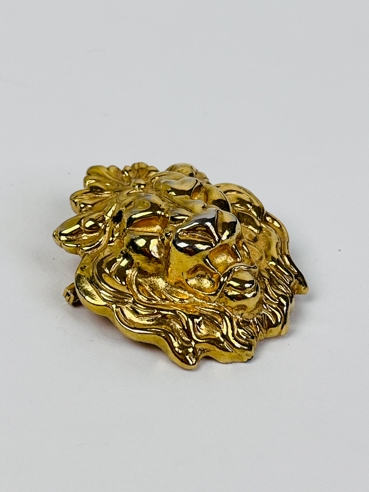 Vintage Lion Head Brooch