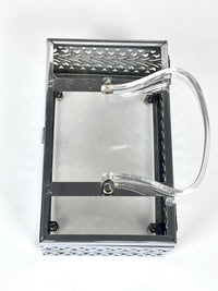 Vintage Chrome & Lucite Box Purse