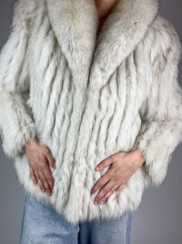 Vintage Scandinavian Fox Fur Coat