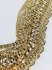 Vintage Gold Tone Multi-Chain Necklace