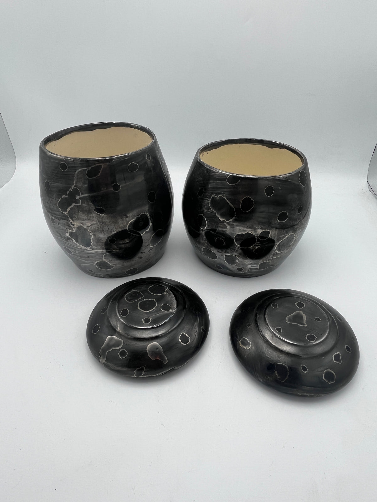 Pair of Vintage Ceramic Jars